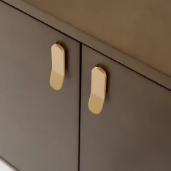 Mobile Bar Universe in Bronzo a 2 Ante con Dettagli in Ottone*Morica Design Best