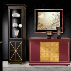 Mobile in rovere laccato nero*Ros Italia Interiors