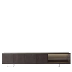 Mobile TV Book in Noce Canaletto con Vetro Fumé*Modesign Discount