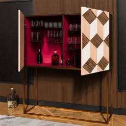 Mobile veronese con intarsi geometrici*Morelato Discount