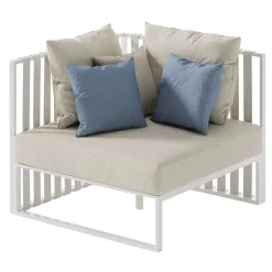 Modulo di seduta angolare sinistro Metropolitan di Carlo Colombo*Braid Outdoor Best