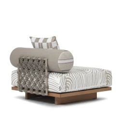 Modulo divano per esterni Emir White Central*Jwana Hamdan