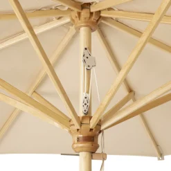 Ombrellone rotondo da esterno ecrù*Telami Hot