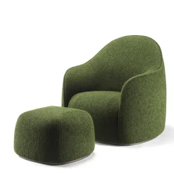 Ottomano Bouclé Verde Dolce di Stefano Giovannoni*Ghidini 1961 Best