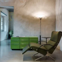 P40 Poltrona lounge verde di Osvaldo Borsani*Tecno Spa Clearance
