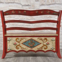 Panca barocca tirolese in stile 17° secolo*Vangelista 1960