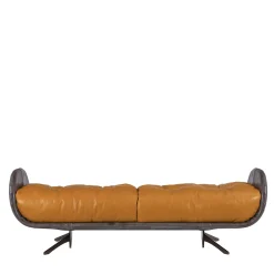 Panca Contemporanea Ayton in Pelle Color Paglia*Borzalino Hot