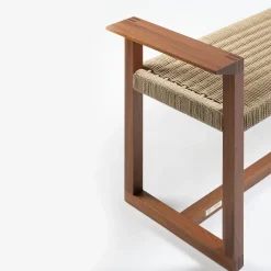 Panca in mogano massiccio Vitruvio*Giordano Viganò Outlet