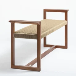 Panca in mogano massiccio Vitruvio*Giordano Viganò Outlet