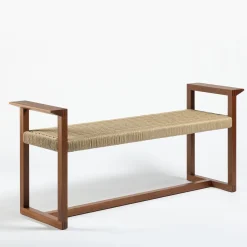 Panca in mogano massiccio Vitruvio*Giordano Viganò Outlet