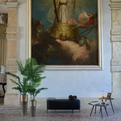 Panca in pelle nera Peché*Real Piel