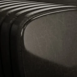 Panca in pelle nera Petit Arret*Giopagani