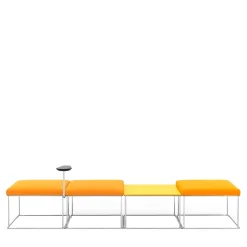 Panca modulare gialla GREG di Basaglia + Rota Nodari*Viganò & C. Sale