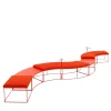 Panca modulare rossa GREG di Basaglia + Rota Nodari*Viganò & C. Clearance