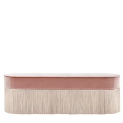 Panchina bicolore rosa con frange*Lorenza Bozzoli Couture Online