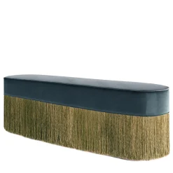 Panchina con frange blu, oro e verde*Lorenza Bozzoli Couture Sale