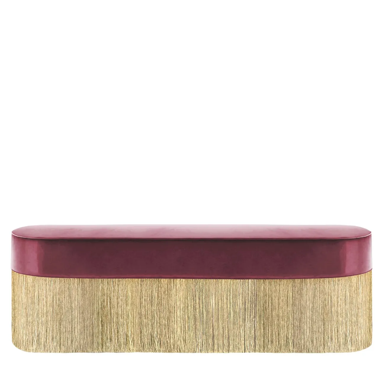 Panchina con frange bordeaux e oro*Lorenza Bozzoli Couture Discount