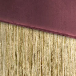 Panchina con frange bordeaux e oro*Lorenza Bozzoli Couture Discount