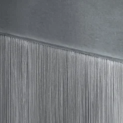 Panchina grigia con frange*Lorenza Bozzoli Couture Hot