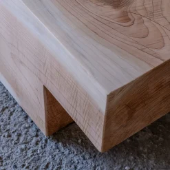 Panchina in legno di cedro Mykonos Undercut finitura naturale*Riccardo Monte Clearance