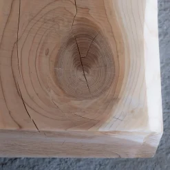 Panchina in legno di cedro Mykonos Undercut finitura naturale*Riccardo Monte Clearance
