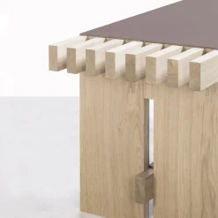 Panchina in legno naturale Yuga*Rabitti 1969 Online