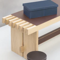 Panchina in legno naturale Yuga*Rabitti 1969 Online