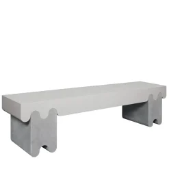 Panchina in pelle grigia Ossicle N. 2*Giobagnara Online