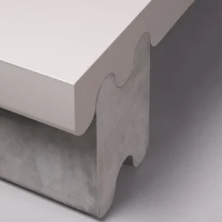 Panchina in pelle grigia Ossicle N. 2*Giobagnara Online