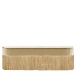 Panchina in velluto beige semplice*Lorenza Bozzoli Couture Online