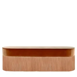 Panchina in velluto liscio cognac*Lorenza Bozzoli Couture New