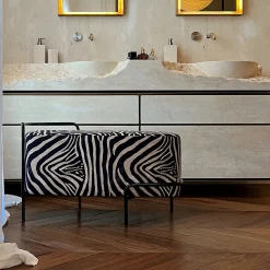 Panchina Kiros Peché a righe zebrate*Real Piel Hot