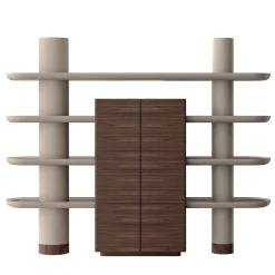 Pensile modulare Mina Int1 Beige e Noce*Ultramobili Best