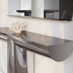 Perseo Sahara Noir Console con piano in ceramica*Ultramobili New