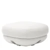 Piccolo pouf in tessuto bianco Harold di Pulina Exclusive Interiors*Daytona