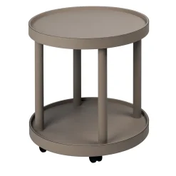 Polo Trolley Tavolo rotondo beige a 2 piani*Giobagnara Best
