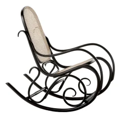 Poltrona a dondolo nera Schaukelstuhl di Gebrüder Thonet*Gebrüder Thonet Vienna GmbH (GTV) – Wiener GTV Design Online