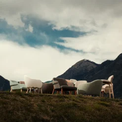 Poltrona a motivi verdi Corolla 271 di Cristina Celestino*Billiani 1911 Online