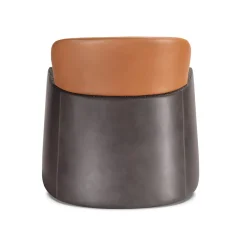 Poltrona a secchiello marrone/grigio con poggiatesta basso*Ghidini 1961 Sale