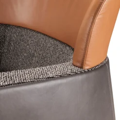 Poltrona a secchiello marrone/grigio con poggiatesta basso*Ghidini 1961 Sale