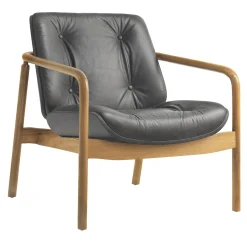 Poltrona Amalfi in pelle nera*Morello Gianpaolo