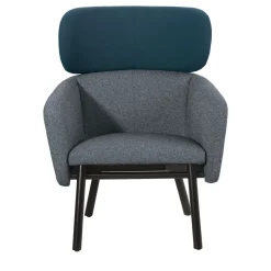 Poltrona Balù Lounge blu e grigia di Emilio Nanni*TrabA' Best