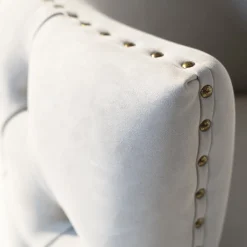 Poltrona capitonnè Petra grigio chiaro*Mantellassi 1926 Online