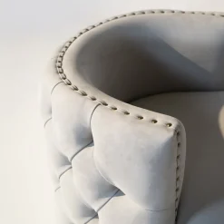 Poltrona capitonnè Petra grigio chiaro*Mantellassi 1926 Online