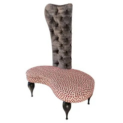 Poltrona Carlos in legno e tessuto*VGnewtrend New