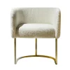 Poltrona C-Chair Modern in Bouclé Bianco*Encore Italia Best