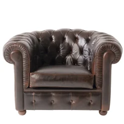 Poltrona Chesterfield pelle marrone*Mantellassi 1926 Sale