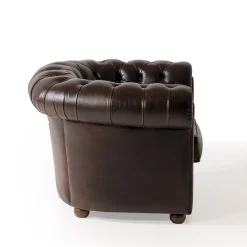 Poltrona Chesterfield pelle marrone*Mantellassi 1926 Sale