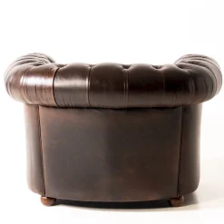 Poltrona Chesterfield pelle marrone*Mantellassi 1926 Sale