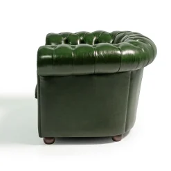 Poltrona Chesterfield pelle verde scuro*Mantellassi 1926 Online